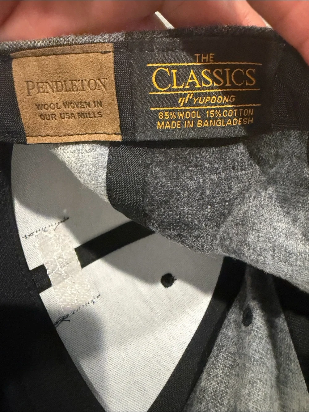 Pendleton Men's Two-Tone Gray & Black Cap